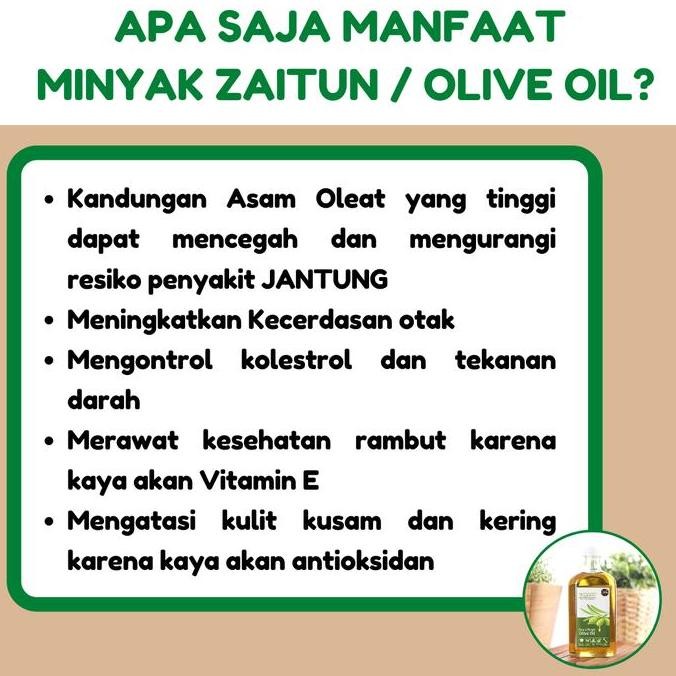 

Minyak Zaitun Murni Extra Virgin Olive Oil Untuk Diminum 250Ml Diskon!