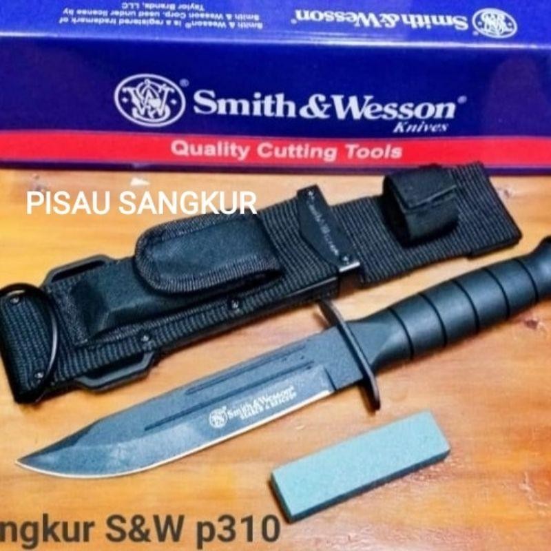 Berkualitas PISAU P310 SMITH WELSSON BUSHCRHFT SURVIVAL KIT