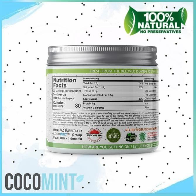 

Virgin Coconut Oil Vco Cocomint - Minyak Kelapa Murni 100% Pure Unrefined Diskon!