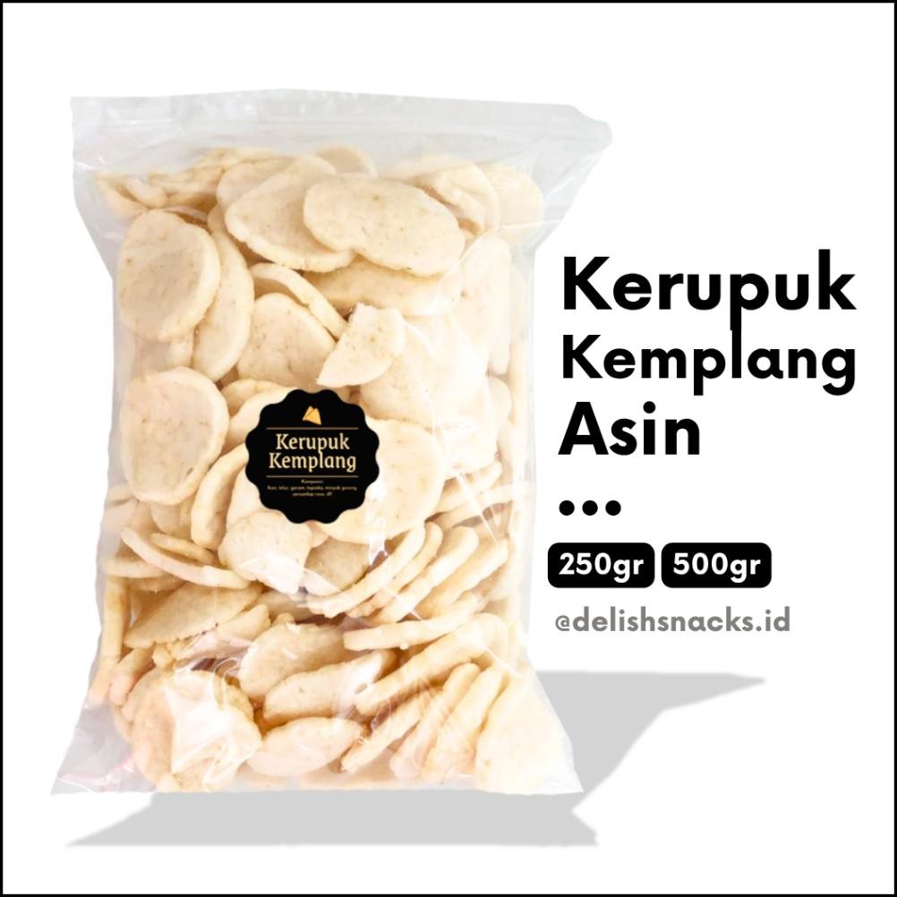 

READY STOCK [DELISH SNACKS] Kerupuk Kemplang Asin (Grosir) 250gr 500gr / Krupuk Palembang Ikan Grosiran Kiloan