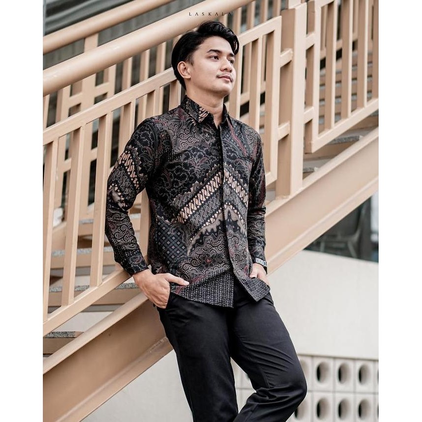 OMS Laskala Batik Premium Slimfit Sandro K08A331