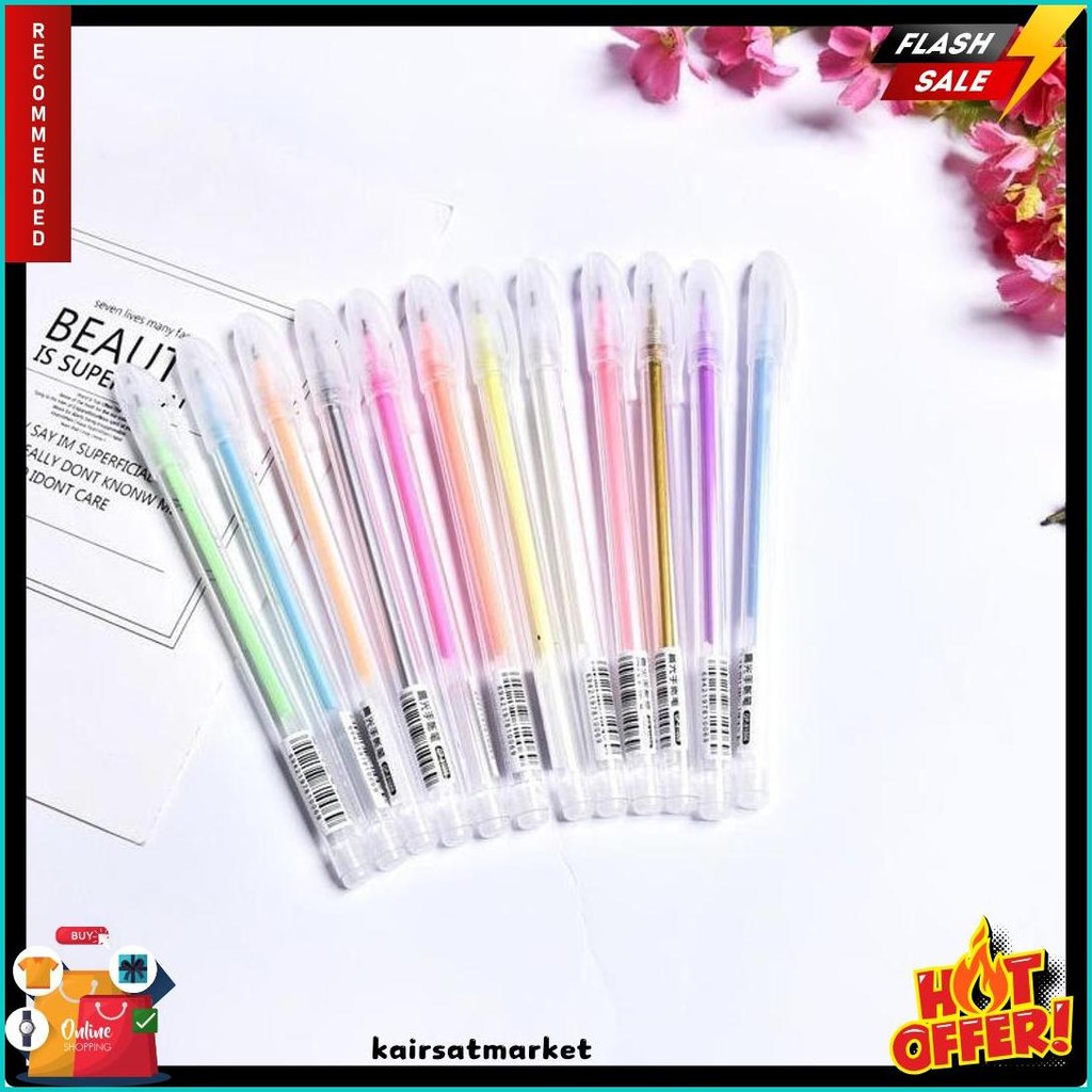 

[Midori] 12 Pcs Coloring Pen Pulpen Warna - D0007 Diskon Setengah Harga