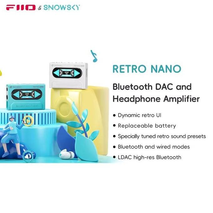 FiiO Snowsky Retro Nano Portable Wireless Dongle DAC and Headphone AMP Amplifier