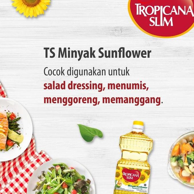

Tropicana Slim Sunflower Oil 946Ml - Minyak Nabati Sehat Diskon!
