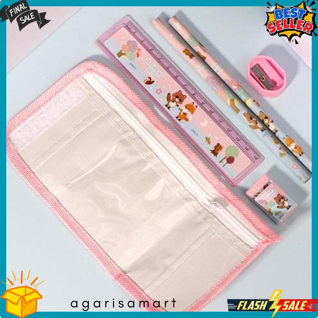 

Promo Kekinian - S5926 Stationery Set / Alat Tulis Set 6 In 1 Hadiah Souvenir / Paket Alat Tulis + Dompet Anak / Alat Tulis Set Karakter Diskon