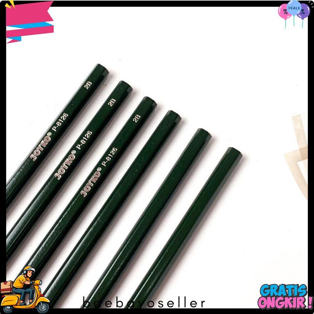 

1 Pak Pensil Pencil Joyko P-8126 2B (12 Pcs) Diskon Setengah Harga
