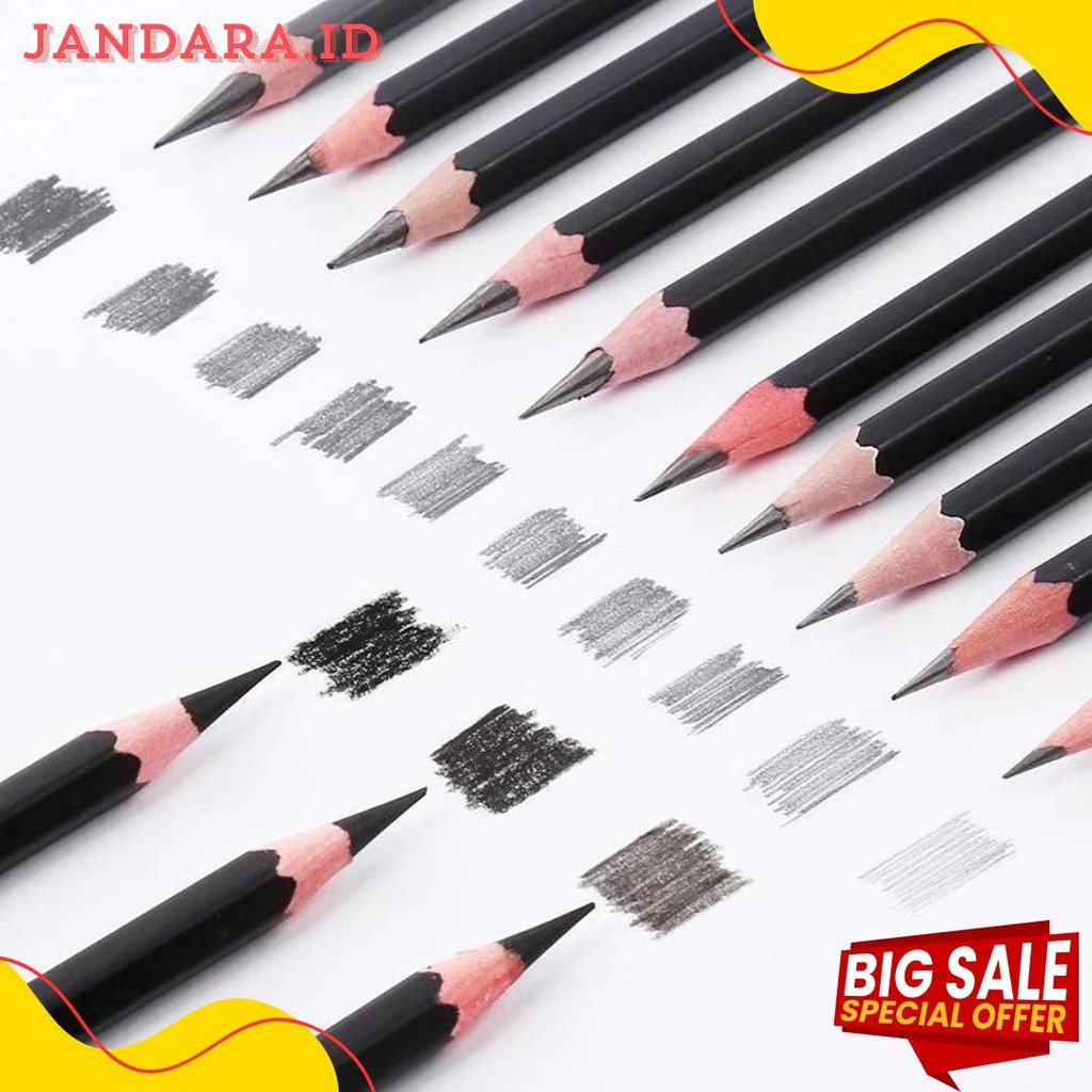 

Pensil Gambar Lengkap 12Pcs Set Lengkap 2H H F B Hb 2B 3B 4B 5B 6B 7B 8B Charcoal Set Pencil Set Dengan Kotak Flash Sale! Diskon Hingga 70%