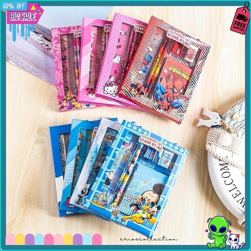 

Alat Tulis Set 6In1 Stationery Set Lucu Karakter Set Perlengkapan Alat Tulis Sekolah Flash Sale! Diskon Hingga 70%