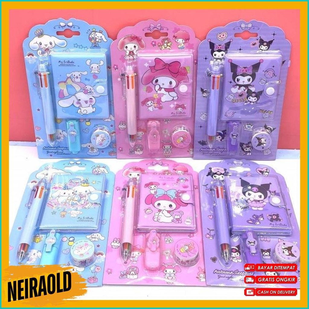 

Set Alat Tulis 4 In 1 Sanrio Sat Pilih Warna Termurah Imut Lucu Cinamorol Kuromi Terjangkau Bisa Cod Flash Sale! Diskon Hingga 70%