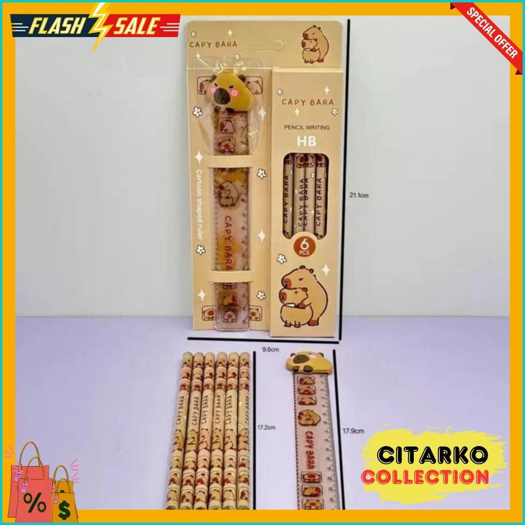 

1 Set Pencil Gift Capibara /1 Set Pensil Sekolah Flash Sale! Diskon Hingga 70%