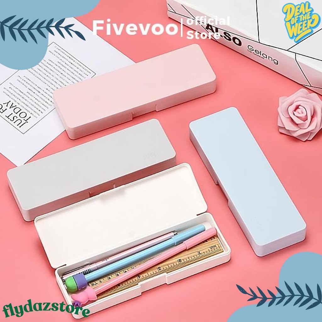 

Fivevoo Tempat Pensil/ Kotak Pensil Gambar/ Minimalis Pencil / Kotak Pensil/ Kotak Pensil Case Aesthetic Pencil Box Diskon