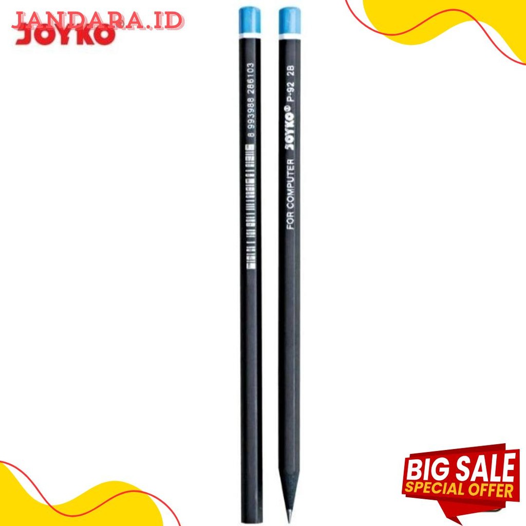 

Pensil Joyko P-92 Pencil 2B Computer 1 Pack Isi 12 Pcs Kualitas Super Terlaris! Produk Ini Banyak Dicari