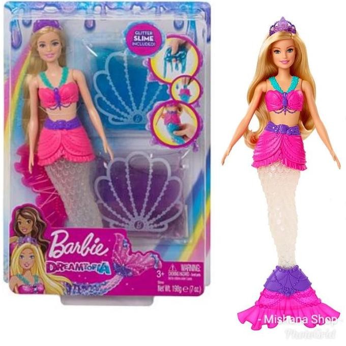 Siap Kirim Boneka Duyung Barbie Dreamtopia Slime Mermaid - Mainan Anak Cewek Lucu