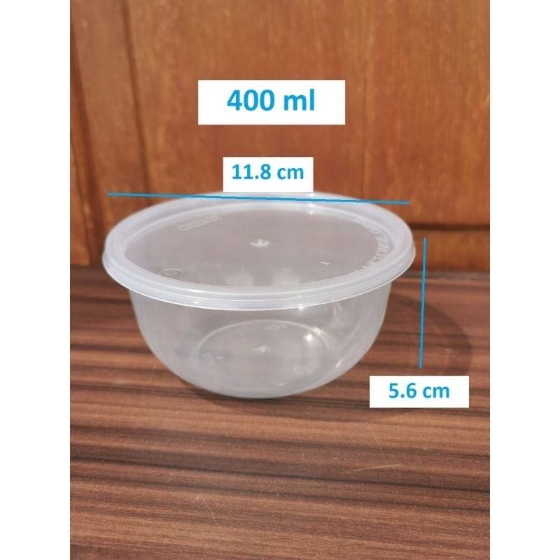 Kkim Thinwall 200Ml 300Ml 400Ml Bulat Cup Mangkok Bowl 200 300 400 Paket 25Pcs