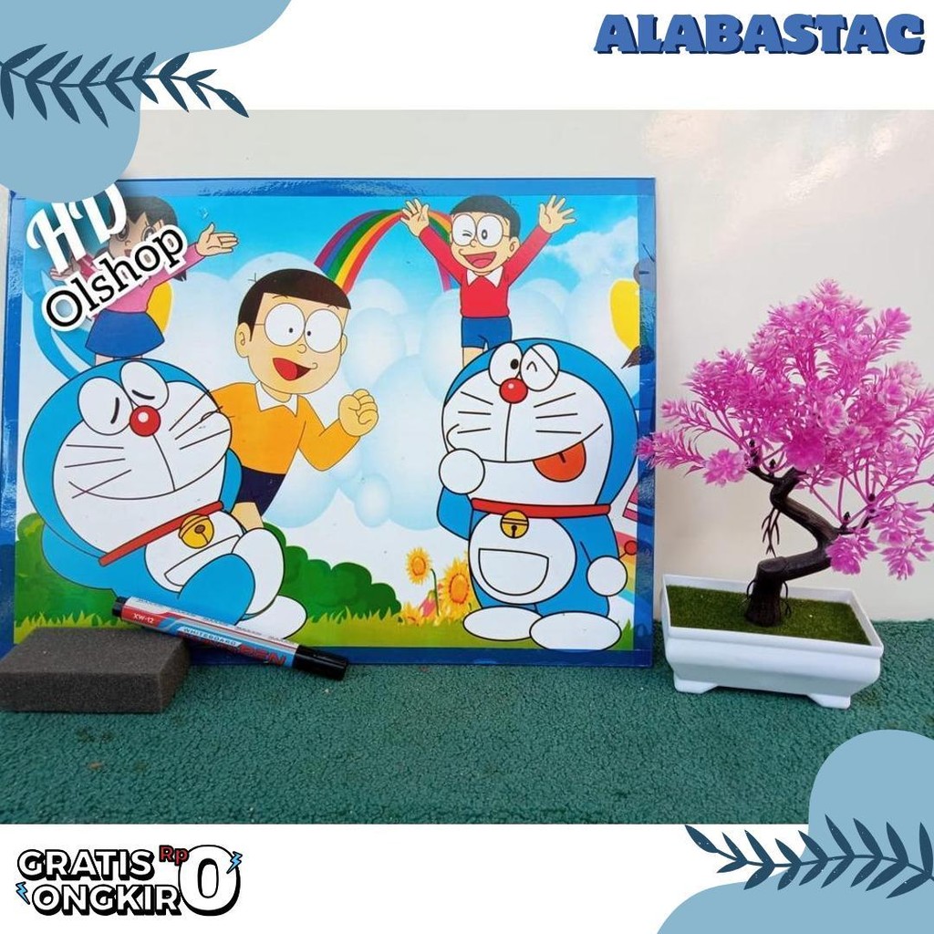 

Papan Tulis Anak/White Board Murah Gratis Spidol Dan Penghapus Diskon