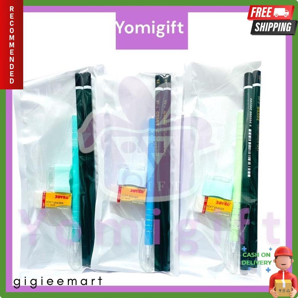

Paket Joyko Paket Pensil 2B P-88/Paket Joyko Isi Pensil, Bulpen Cozie/My Pastel, Penghapus & Rautan Terlengkap Dan Termurah