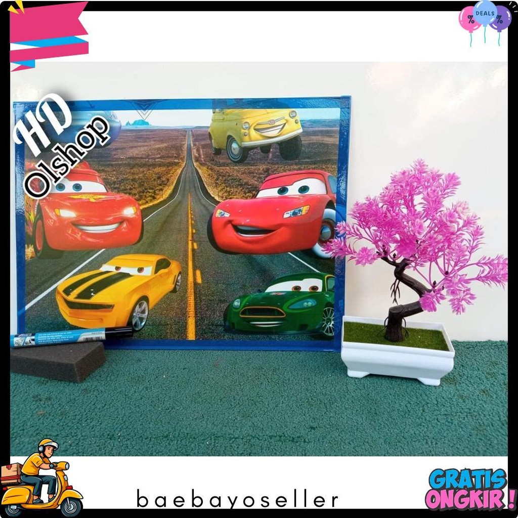 

Papan Tulis Anak/White Board Murah Gratis Spidol Dan Penghapus Diskon Setengah Harga