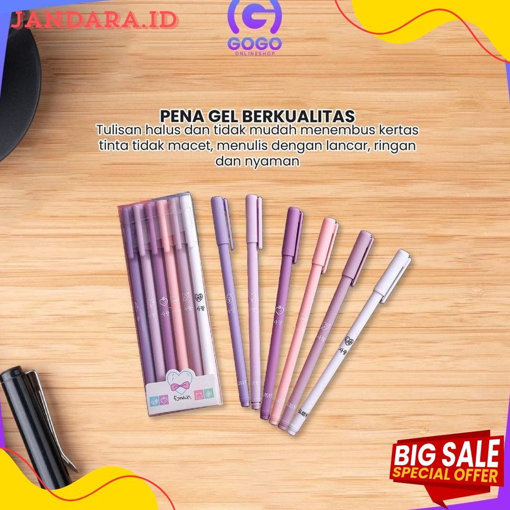 

Gogo-A48 Pulpen Gel 6In1 Motif Polos Warna Pastel Gaya Korea / Alat Tulis Pena Cair 0.5Mm / Pena Rainbow Perlengkapan Sekolah Import Diskon