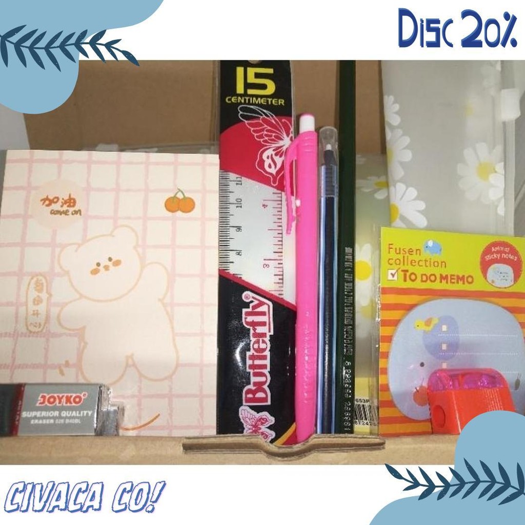 

Paket Eko Alat Tulis Sekolah Anak / Hampers Alat Tulis Kantor / Souvenir Alat Tulis Anak Sekolah Flash Sale! Diskon Hingga 70%