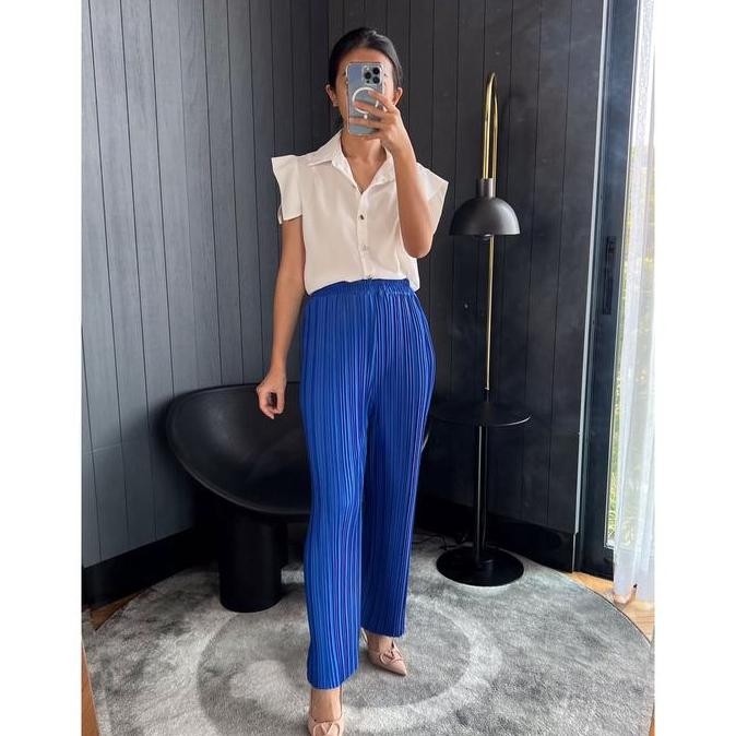 Lisa Celana Pensil Plisket BB / Pleated Pencil Pants (2)