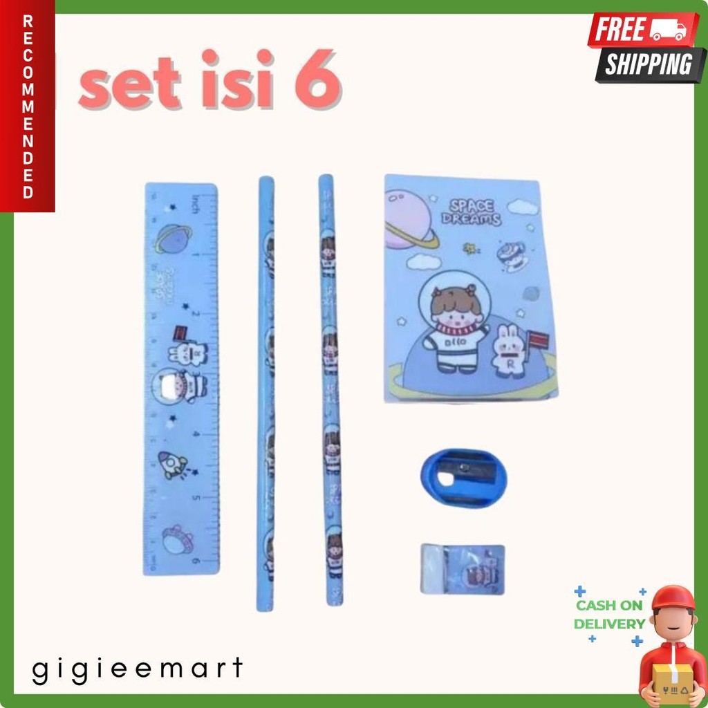 

Mk620 Satu Set Alat Tulis Sekolah Lengkap /Pensil Lucu /Perlengkapan Sd Diskon Setengah Harga