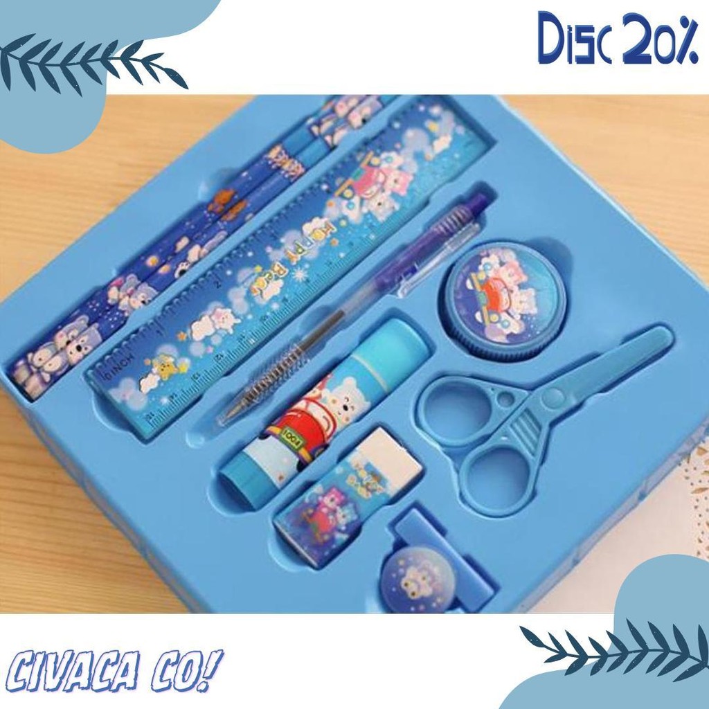 

2009 Pencil Set 9 In 1 Alat Tulis Sekolah Anak Lengkap Terlaris! Produk Ini Banyak Dicari