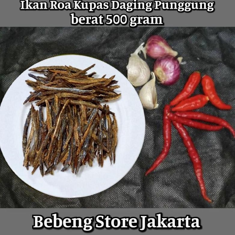 

Ikan Roa kupas 500 gram PUNGGUNG Ikan Roa Roa tanpa tulang & kulit