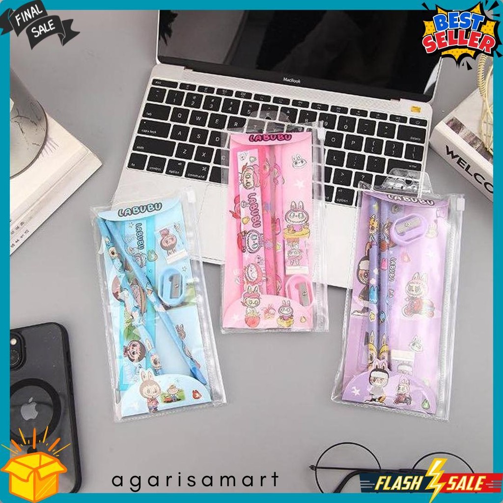 

Alat Tulis Set 6 In 1 Karakte Murah Lucu / Kotak Pensil Anak Set Stationery Untuk Hadiah Anak Sekolah Labubu Flash Sale! Diskon Hingga 70%