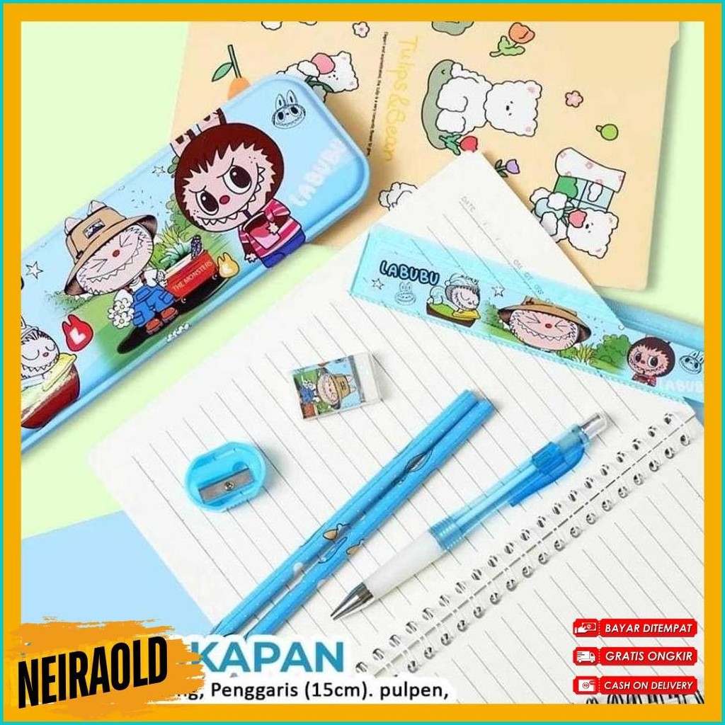 

Perlengkapan Alat Tulis 7 In 1 Anak Sekolah Hampers Kado Ulang Tahun Motif Capybara Labubu Stationary Pen Pensil Penggaris Rautan Kotak Pensil Penghapus Terlaris! Produk Ini Banyak Dicari