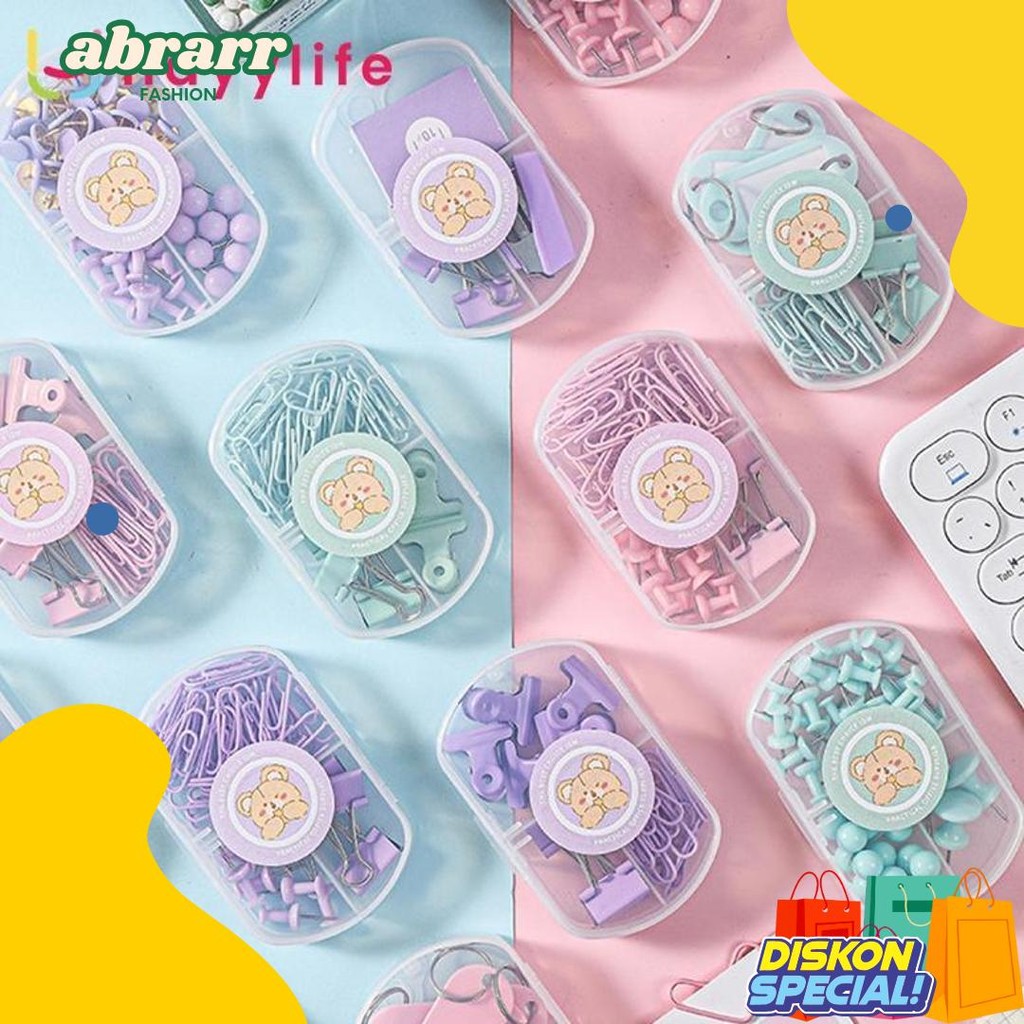 

Hayylife Mini Set Stapler Set 3 In 1 Staples ,Cute Stapler + Klip Kertas Sekolah/Kantor Hl-Aib727 Diskon