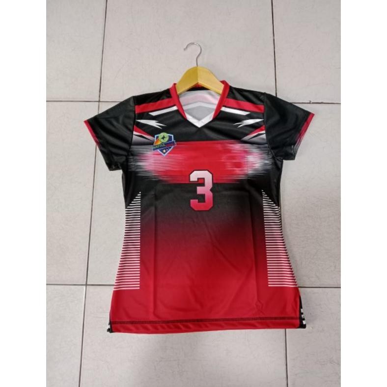 Model baru - kaos voli wanita jersey voli printing baju voli proliga