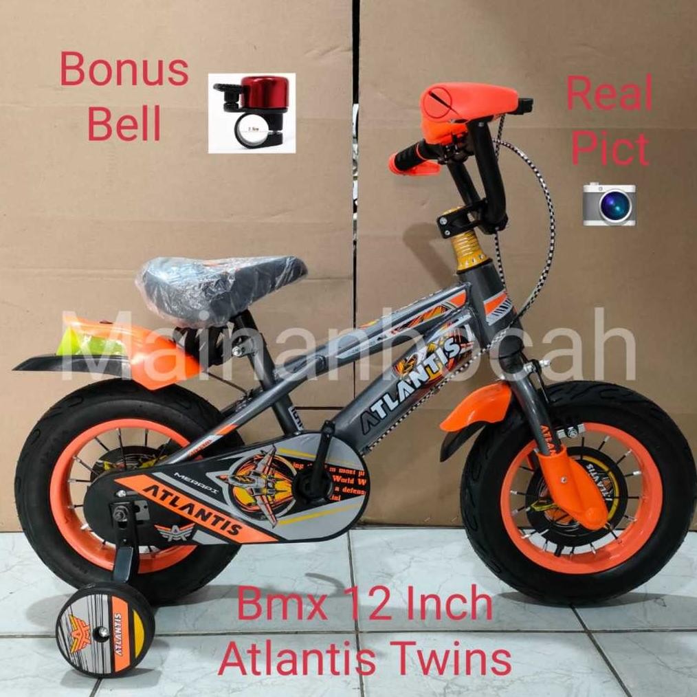 Terlaris Termurah Sepeda Anak Cowo Bmx 12 Inch Atlantis Twins Terbaru Sepeda Bmx Anak Atlantis 12 In