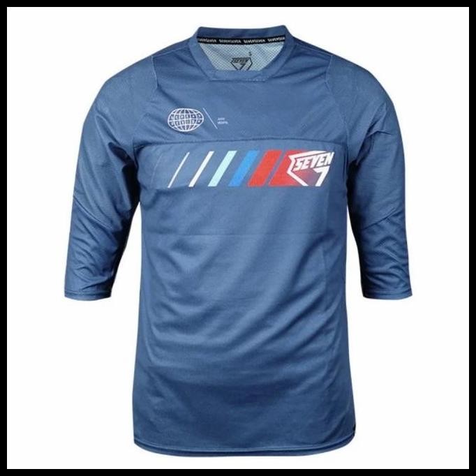 JERSEY KAOS SEPEDA SEVEN7 BLUE MTB ENDURO ROAD DH AM XC BIRU ORIGINAL