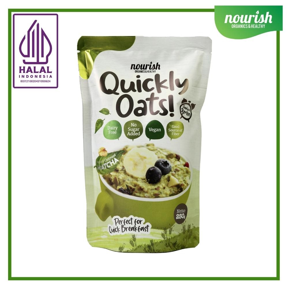 

Quickly Oats! Instant Oatmeal Matcha Buy 1 Get 1 Free (250gr x 2pc) Nugi