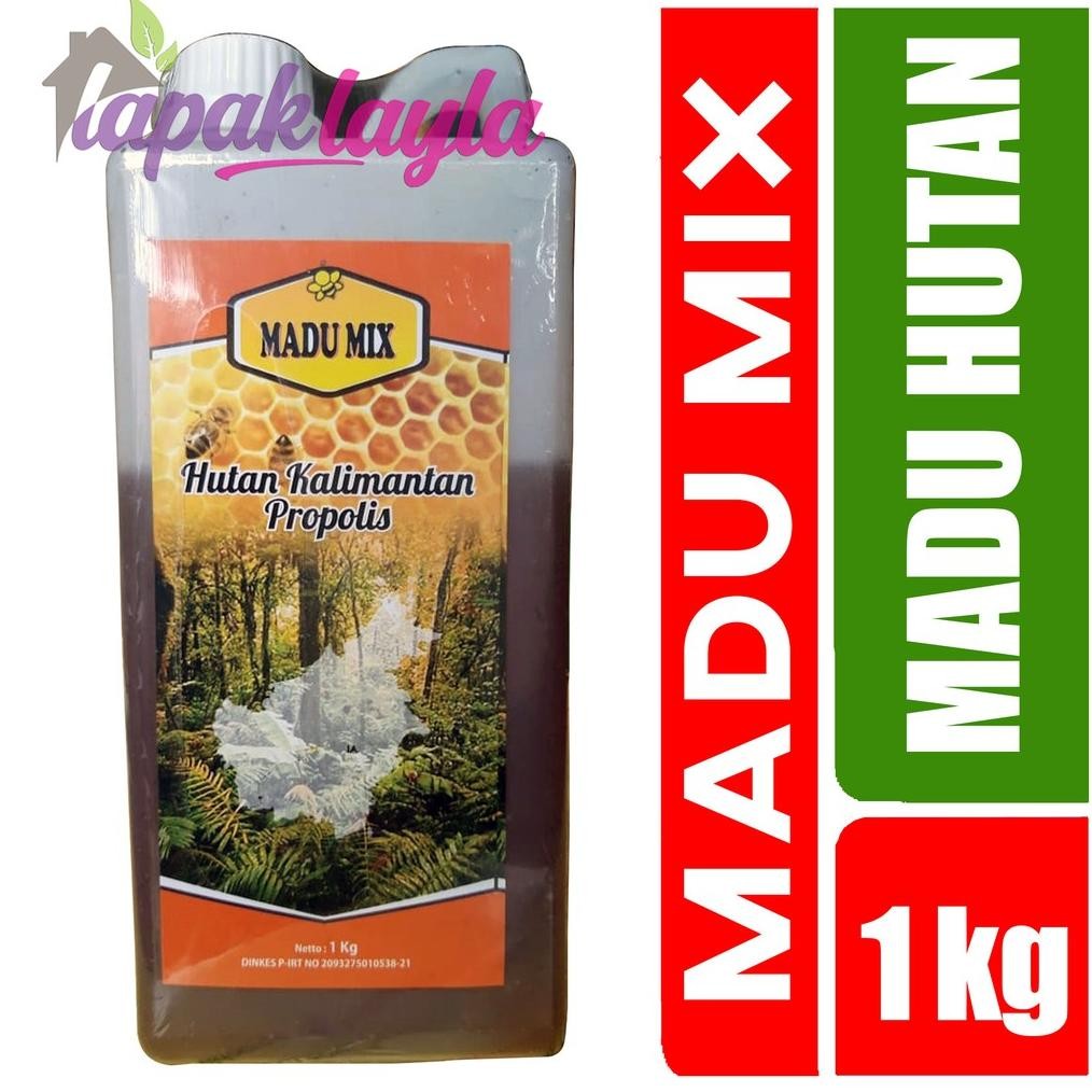 

Madu Hutan kalimantan "MADU MIX" Plus PROPOLIS 1 kg Nugi