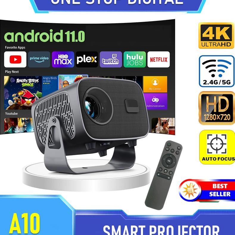 Proyektor Mini Portable 4K Hd Smart Projector Android 11 Bluetooth Outdoor Tv Proyektor