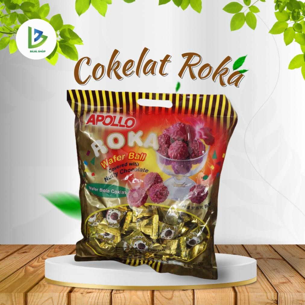 

Roka Wafer Ball Apollo - wafer bola cokelat Nugi