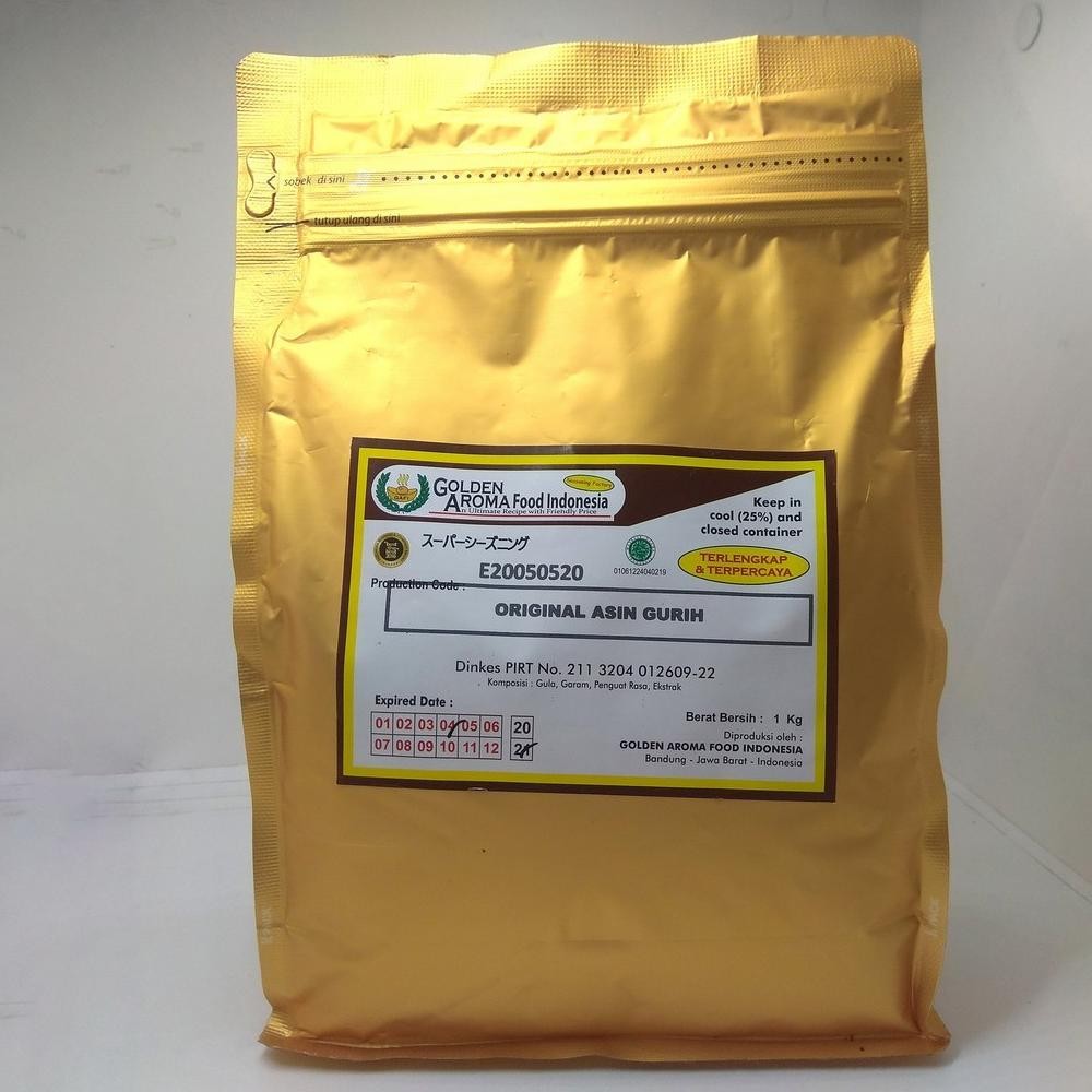 

BUMBU TABUR 1 KG RASA ASIN GURIH ORIGINAL COCOK U/ ANEKA SNACK SHIHLIN KENTANG TAHU CRISPY HALAL MUI Nugi