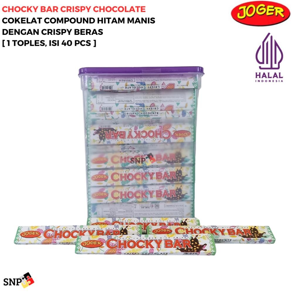 

[HALAL] Joger Choky Bar Crispy Chocolate [1 Toples, Isi 40 Pcs] Nugi