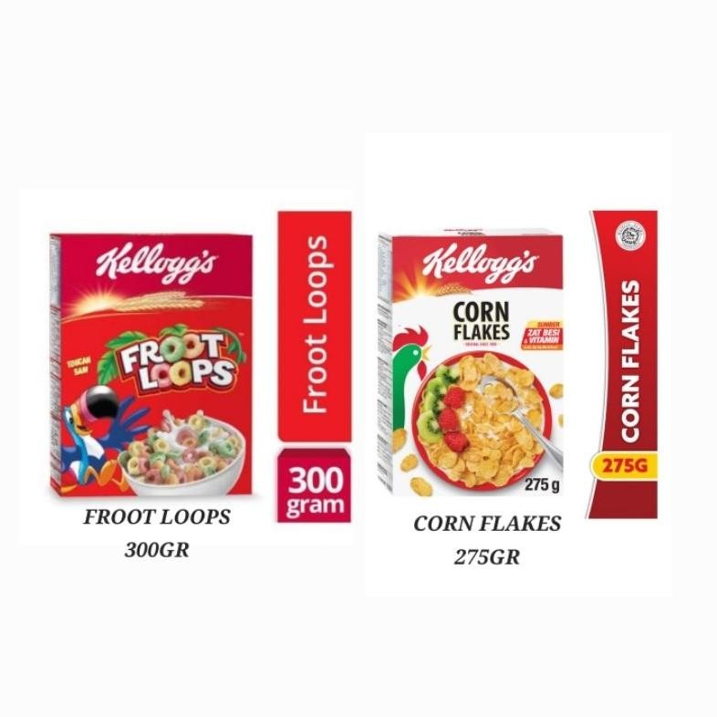 

KELLOGGS SEREAL CORN FLAKES | FROOT LOOPS Nugi