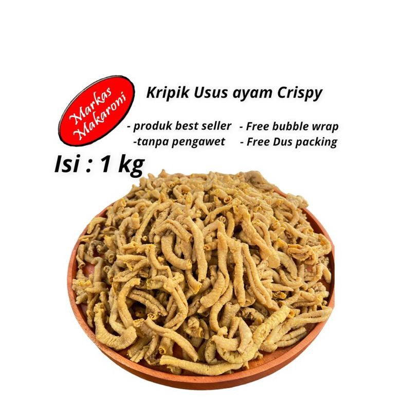 

KERIPIK USUS AYAM CRISPY ANEKA RASA 1 KG Nugi