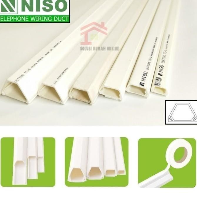 Niso Tc-4 Tc4 Ducting Penutup Pelindung Kabel Telepon Jaringan Listrik