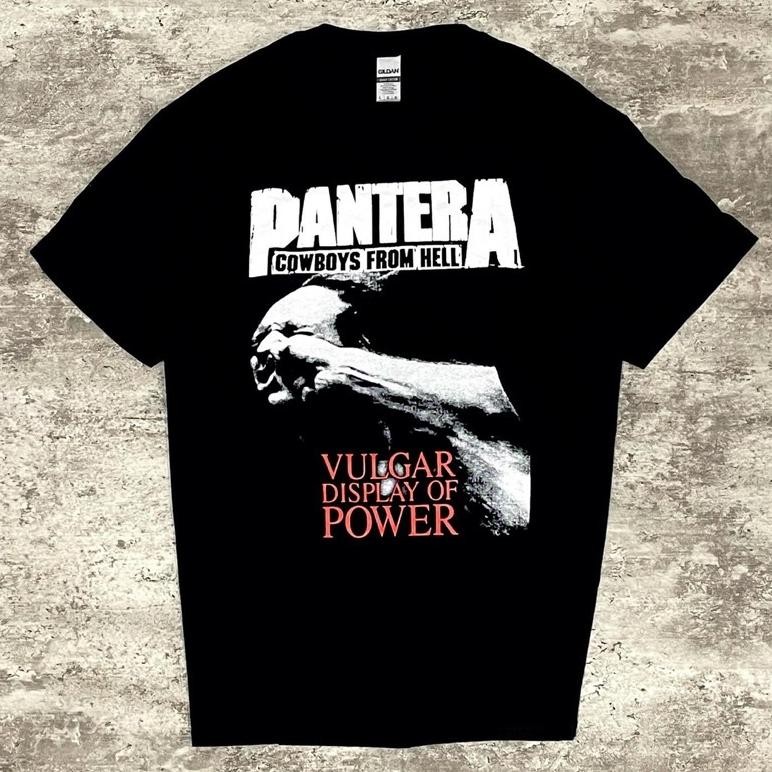 Promo Kaos Cod Pantera Cowboy From Hell Tshirt Black Ppo2 Df7