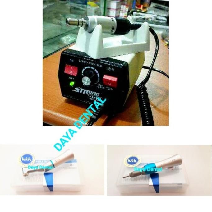 Dental micromotor strong 204 mahasiswa LENGKAP micromotor lengkap bor gigi veneer