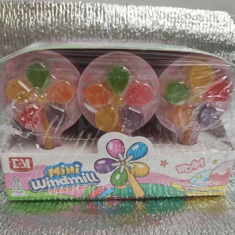 

Permen Lunak Gummy Lollypop Kincir 1pax isi 30pcs Nugi