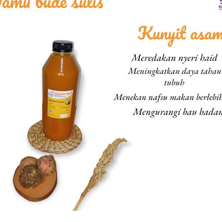 

Jamu Kunyit Asam 1Liter Biang Kunyit Menghilangkan Rasa Haid Asam Jawa