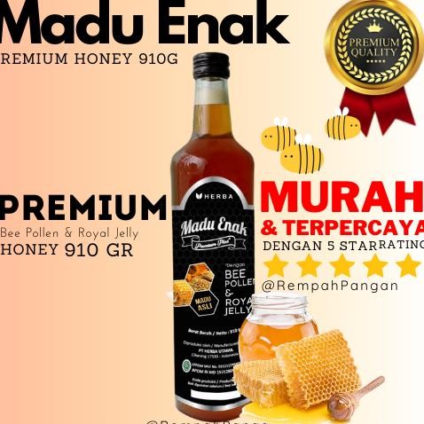 

Madu Enak PREMIUM PLUS 910g 100% MADU ASLI Nugi