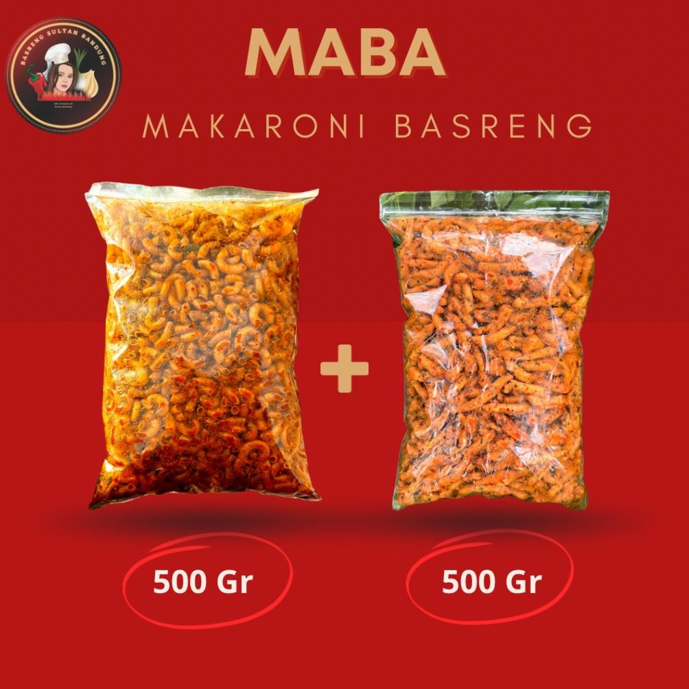 

BUNDLING MABA -MAKARONI 500GR +BASRENG PEDAS DAUN JERUK 500GR Nugi