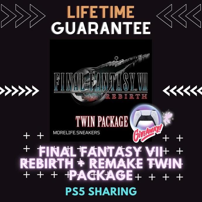 siap kirim game final fantasy vii rebirth - ps5 digital & disc ff7 remake