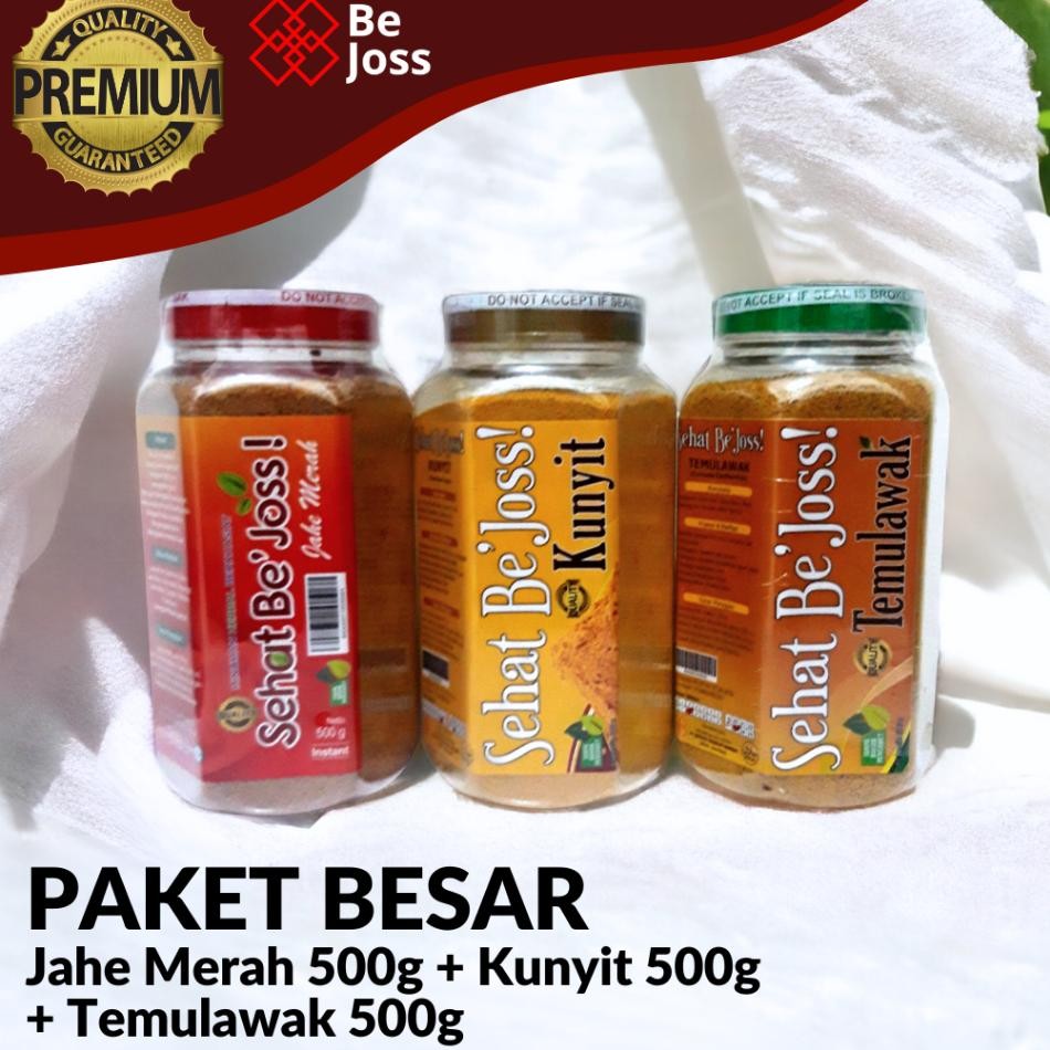 

Paket Be Joss Besar Jahe Merah Kunyit Temulawak G Jamu